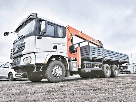 SHACMAN X3000 с КМУ HANGIL HGC 756